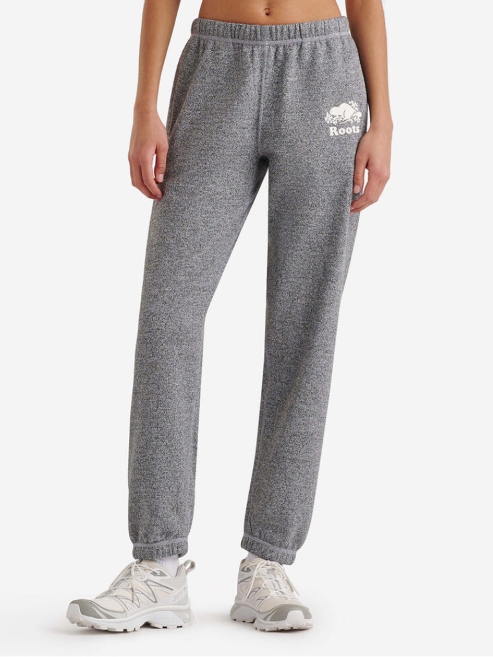 ROOTS sweatpants woman’s size XS Heather grey great condition